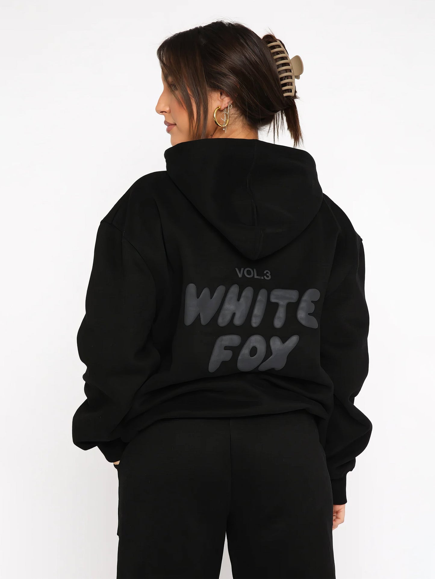 WHITE FOX OVERSIZED HOODIE + FREE SWEATPANTS